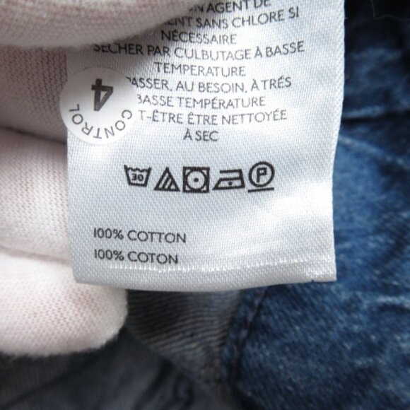 Anthropologie Pilcro 100% Cotton Slant-Pleated Denim Mini Skort Medium Blue 25 - Picture 10 of 12